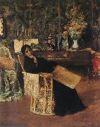 William Merritt Chase In the  Studio oil painting reproduction